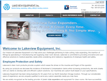 Tablet Screenshot of lakeviewequipment.com
